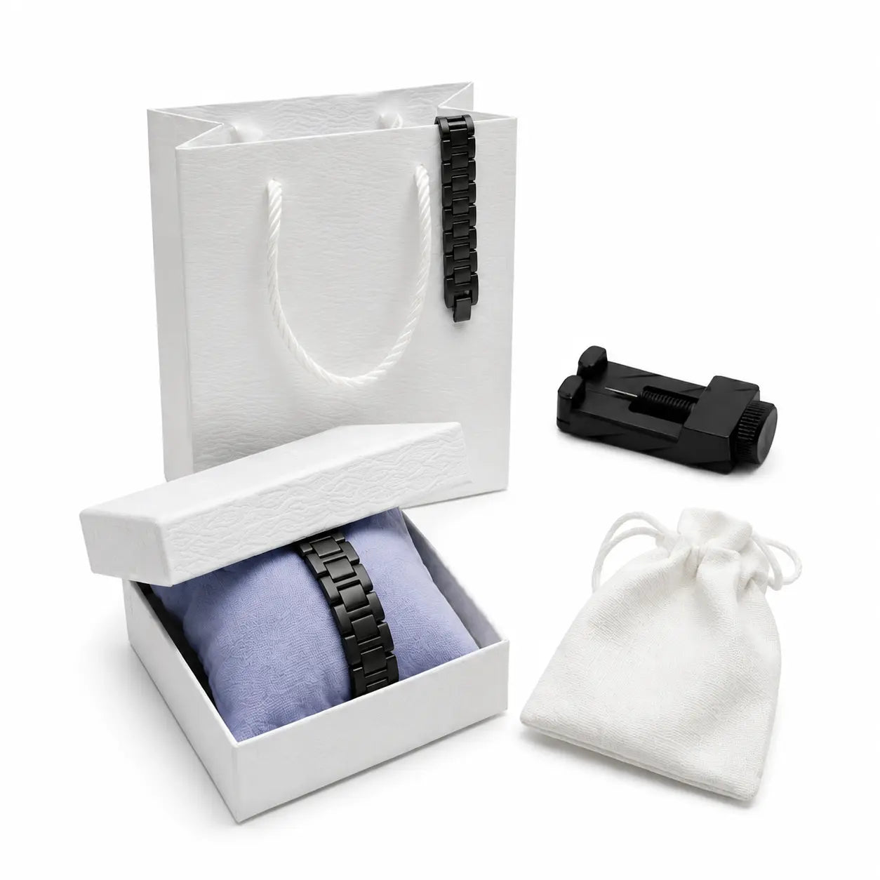 Luxury Crocodile Chain Bracelet for Men - Adjustable Stainless Steel Chain, Waterproof and Rustproof, Comes in a Beautiful Gift Box, a Stylish Accessory, the Ideal Gift for Your Boyfriend or Husband Set Teen Trendy.