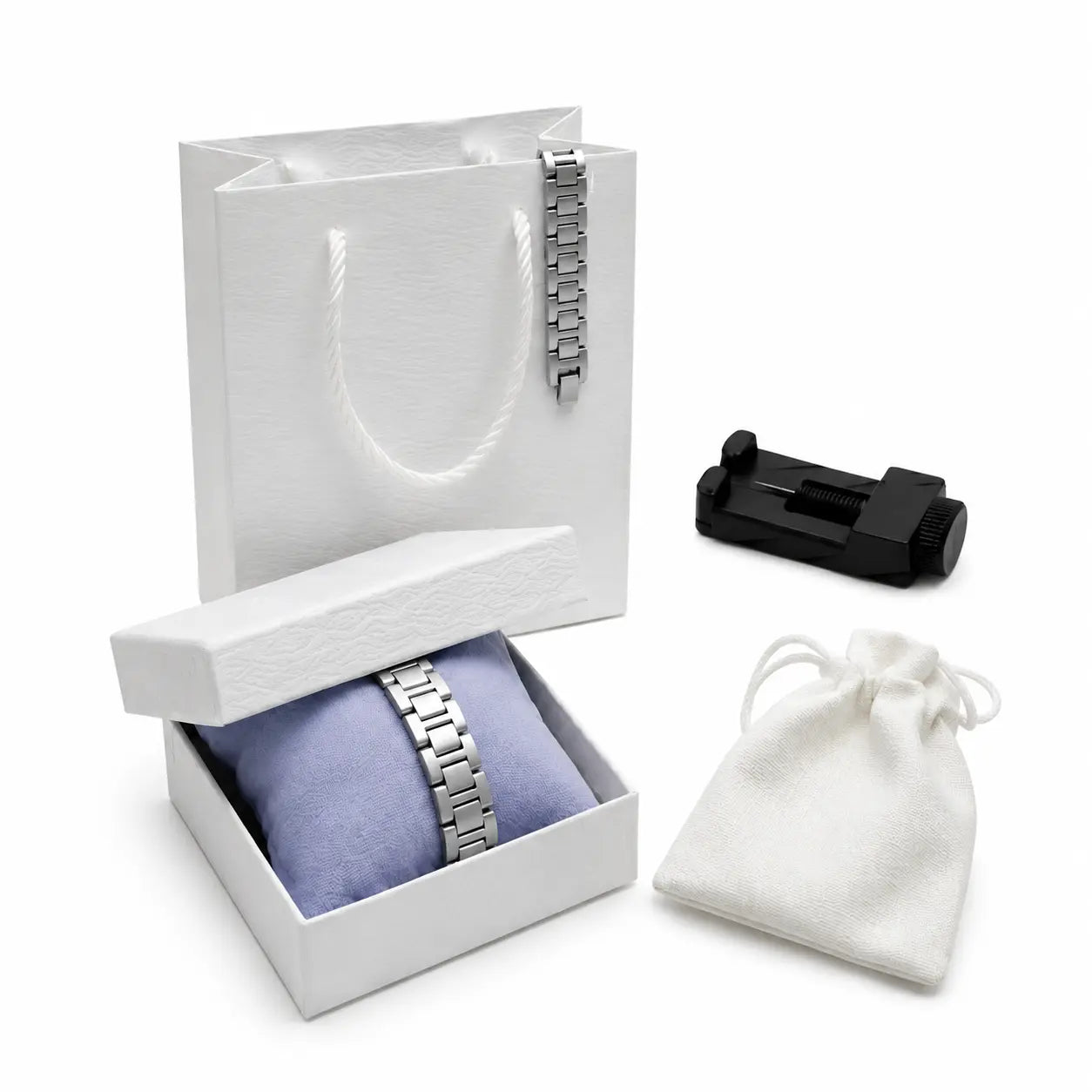 Luxury Crocodile Chain Bracelet for Men - Adjustable Stainless Steel Chain, Waterproof and Rustproof, Comes in a Beautiful Gift Box, a Stylish Accessory, the Ideal Gift for Your Boyfriend or Husband Set Teen Trendy.