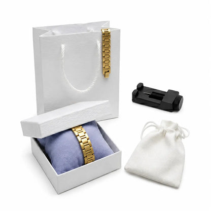 Luxury Crocodile Chain Bracelet for Men - Adjustable Stainless Steel Chain, Waterproof and Rustproof, Comes in a Beautiful Gift Box, a Stylish Accessory, the Ideal Gift for Your Boyfriend or Husband Set Teen Trendy.