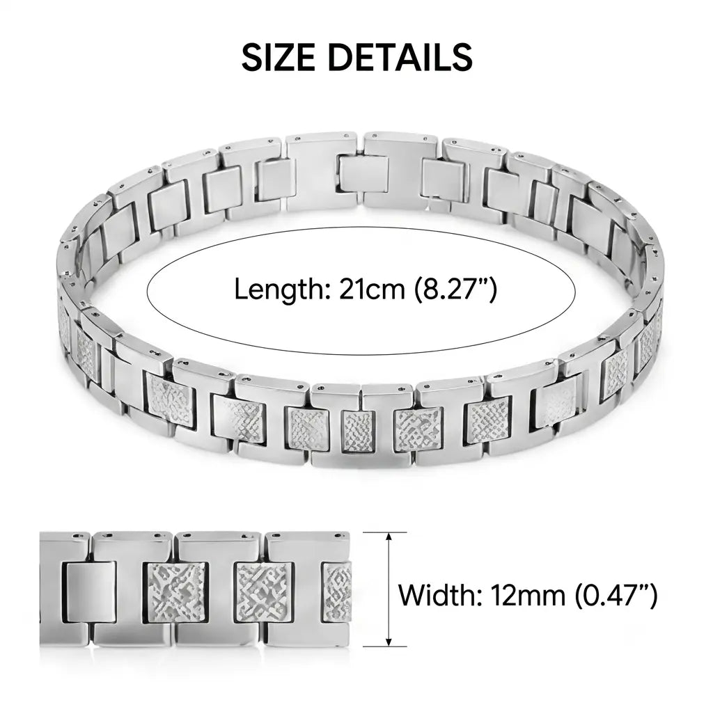 Luxury Crocodile Chain Bracelet for Men - Adjustable Stainless Steel Chain, Waterproof and Rustproof, Comes in a Beautiful Gift Box, a Stylish Accessory, the Ideal Gift for Your Boyfriend or Husband Set Teen Trendy.